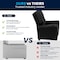Flash Furniture Kids Recliner, 25" to 39" x 28", Upholstery Color: Black BT-7950-KID-BK-LEA-GG - alternate 8